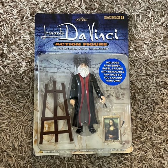 NIB Accoutrements Leonardo Da Vinci Action Figure Item 11520 - Picture 3 of 7